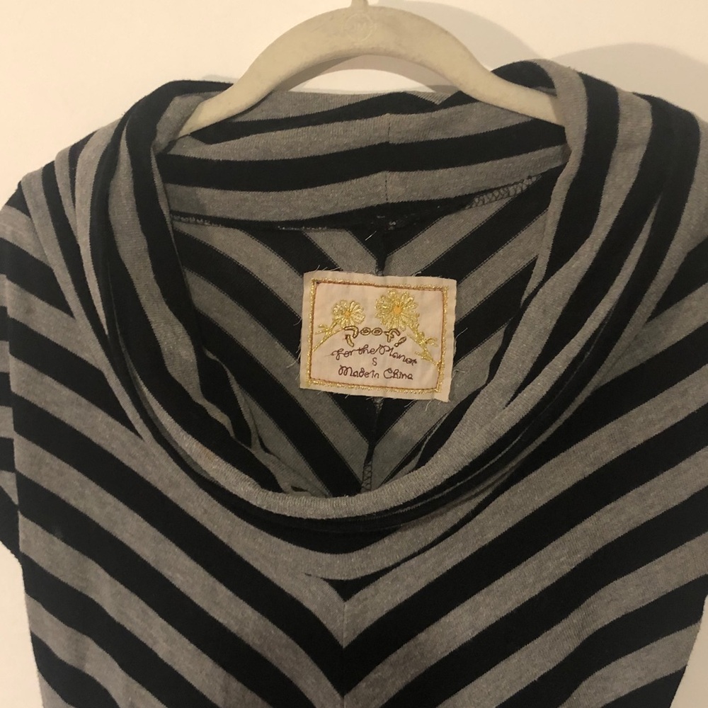 Poof! Black and Gray Striped Top - Picture 6 of 10